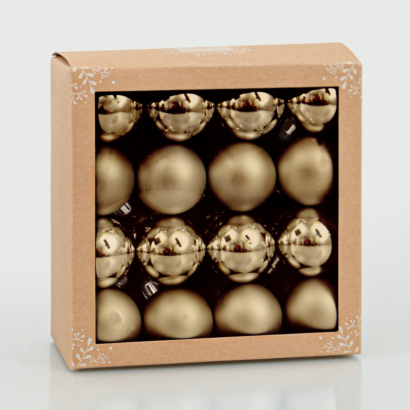 32 boules de Noël avec accroches L'Incroyable